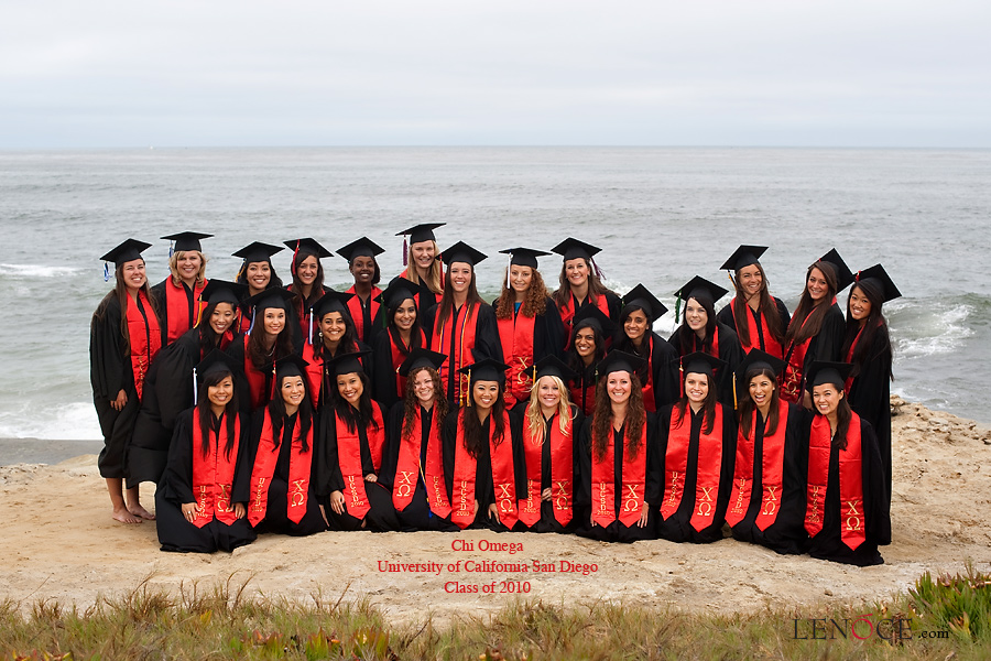 Chi Omega UCSD Class of 2010 graduation San Diego